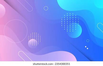 Abstract colorful gradient background. Fluid shapes composition. Eps10 vector