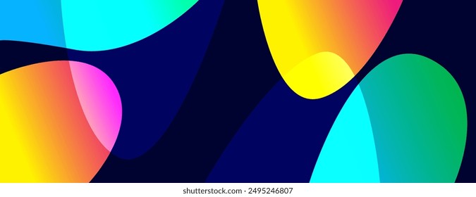 abstract colorful gradient background with fluid shapes. suitable for banner, wallpaper, poster, website, presentation.