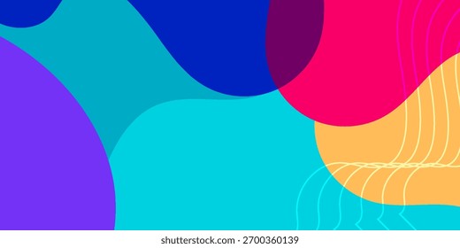 Fundo de gradiente colorido abstrato. Composição de formas fluidas. design moderno criativo moderno na moda