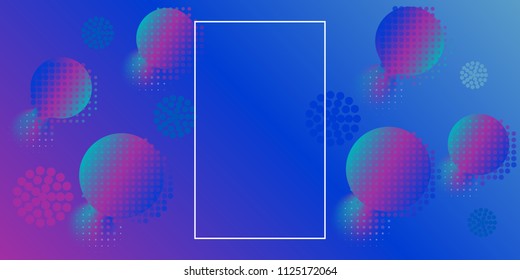 Abstract colorful gradient background. Geometric shapes composition. Vector illustration.