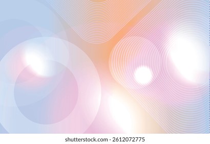 Abstract Colorful Gradient Background with Glowing Light Effects and Modern Circular Elements