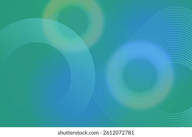 Abstract Colorful Gradient Background with Glowing Light Effects and Modern Circular Elements