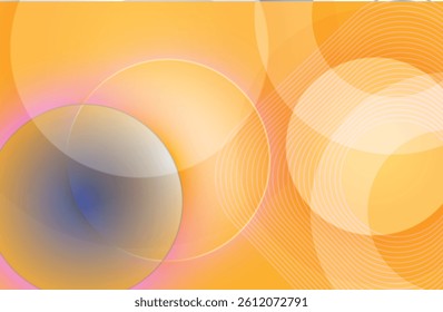 Abstract Colorful Gradient Background with Glowing Light Effects and Modern Circular Elements