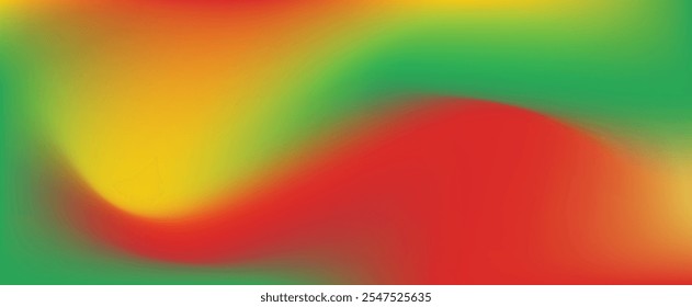 Abstract colorful gradient background green, yellow and red - good for Black history month, kwanzaa and Juneteenth