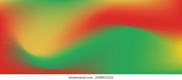 Abstrato fundo colorido gradiente verde, amarelo e vermelho - bom para mês de história preto, kwanzaa e Juneteenth