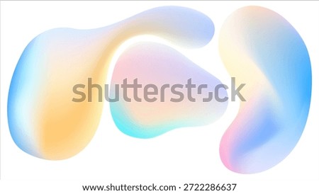 Abstract Colorful Gradient Background With Hand Drawn Organic Shapes Rainbow Color Design Vector. Ideal for Social Media Posts, Website Banners, Presentations, Branding and Digital Marketing Design
