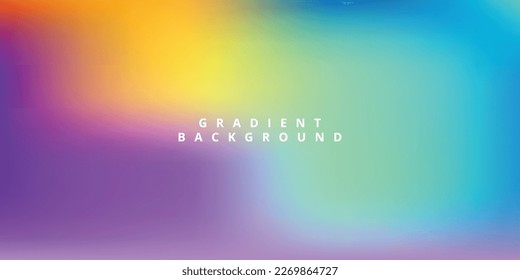 Abstract colorful gradient background illustration template design