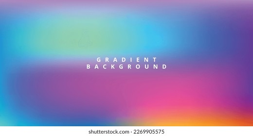 Abstract colorful gradient background illustration template design