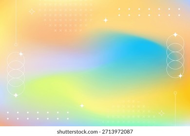 Abstrato colorido gradiente fundo ilustração apresenta formas geométricas modernas com uma mistura suave