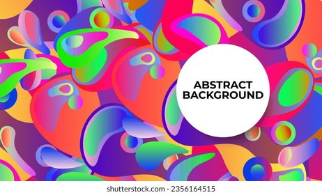 Abstract colorful gradient background with liquid wavy style