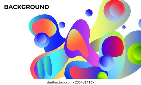 Abstract colorful gradient background with modern style