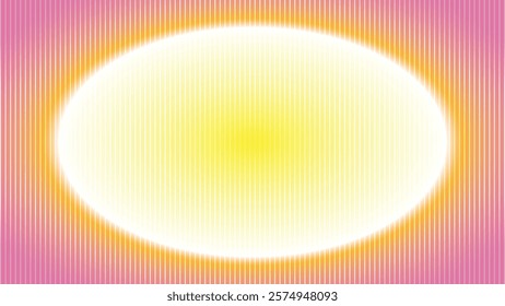Abstract colorful gradient background with orange, pink and white color and straight lines pattern. Vector illustration.