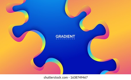 abstract colorful gradient background. colorful paper cut background