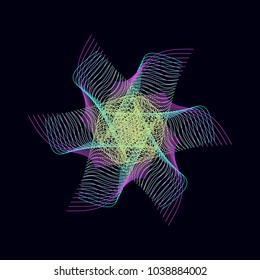 Abstract colorful gradient background, pattern, fractal