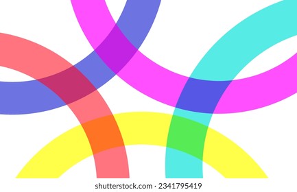 Abstract colorful gradient background. Risograph effect geometric shapes background. Eps10 vector