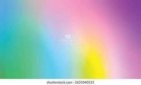 An abstract colorful gradient background with soft pastel hues blending smoothly, creating dreamy and vibrant atmosphere perfect for modern design or creative projects