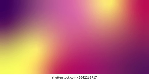 Abstract colorful gradient background with vibrant purple, yellow, and pink hues