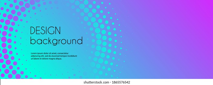 Abstract colorful gradient banner vector template. Minimal trendy background with copy space for text. Social media header