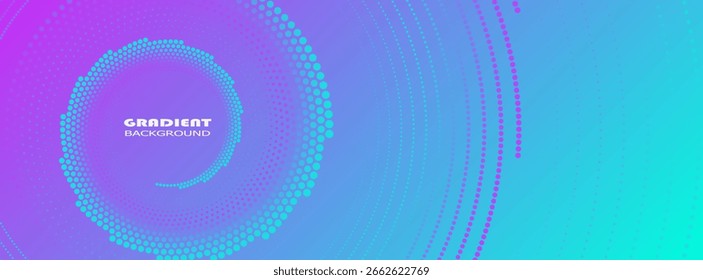 Plantilla de Vector de Anuncio de gradiente colorido Abstractas. Fondo de moda mínimo con espacio de copia para el texto. Encabezado de redes sociales. Ilustración vectorial, Sitio web