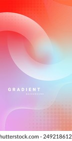 Abstract colorful gradient blur background. Vector 