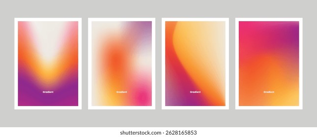 Abstractas fondo de desenfoque de degradado colorido. Diseño comercial o publicitario. Colección de Plantillas para Fondo de pantalla, póster, Web, Anuncio, flyer y redes sociales.