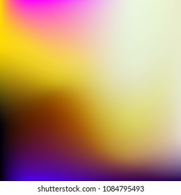 Abstract colorful gradient. Blurred abstract background. Multicolor blurry blend. Holographic illustration. Rainbow mesh texture. Modern effect vector. Holographic violet, red, blue, yellow mesh.