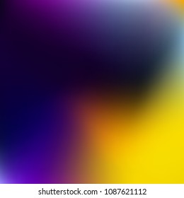 Abstract colorful gradient. Blurred abstract background. Multicolor blurry blend. Holographic illustration. Rainbow mesh texture. Modern effect vector. Holographic violet, red, blue, yellow mesh.