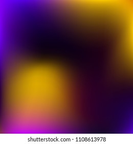Abstract colorful gradient. Blurred abstract background. Multicolor blurry blend. Holographic illustration. Rainbow mesh texture. Modern effect vector. Holographic violet, red, blue, yellow mesh.