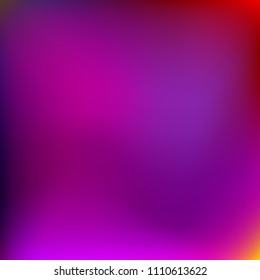 Abstract colorful gradient. Blurred abstract background. Multicolor blurry blend. Holographic illustration. Rainbow mesh texture. Modern effect vector. Holographic violet, red, blue, yellow mesh.
