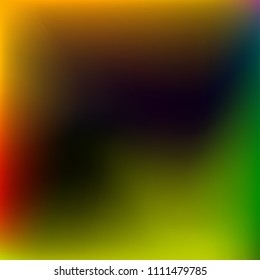 Abstract colorful gradient. Blurred abstract background. Multicolor blurry blend. Holographic illustration. Rainbow mesh texture. Modern effect vector. Holographic violet, red, blue, yellow mesh.