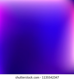 Abstract colorful gradient. Blurred abstract background. Multicolor blurry blend. Holographic illustration. Rainbow mesh texture. Modern effect vector. Holographic violet, red, blue, yellow mesh.
