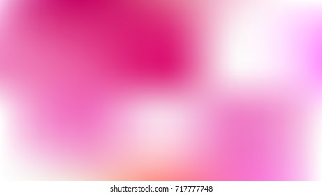 Abstract Colorful Gradient blurred White and Pink vector background