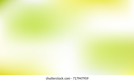 Abstract Colorful Gradient blurred White, Yellow and Green vector background