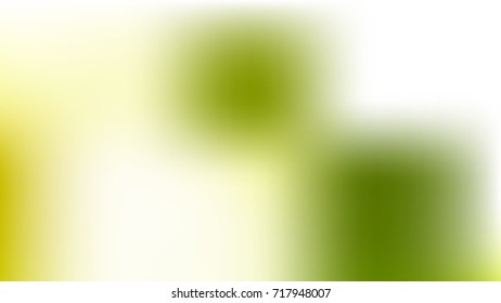 Abstract Colorful Gradient blurred White, Yellow and Green vector background