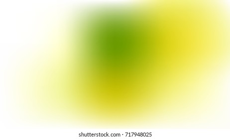 Abstract Colorful Gradient blurred White, Yellow and Green vector background