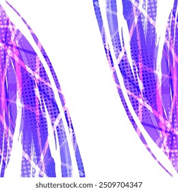 Arrière-plan Abstrait et pinceau dégradé coloré avec effet de demi-teintes. Illustration de trait de pinceau pour Bannière, affiche ou arrière-plan sport. Éléments de rayures et de texture pour la conception
