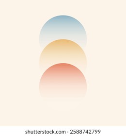 abstract colorful gradient circle background vector design