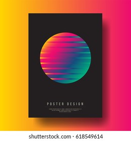 Abstract Colorful Gradient Circle Cover Design layout for banners, wallpaper, flyers, invitation, posters, brochure, voucher discount - Vector illustration template