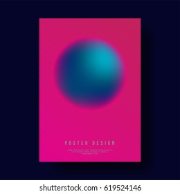 Abstract Colorful Gradient Circle Cover Design layout for banners, wallpaper, flyers, invitation, posters, brochure, voucher discount - Vector illustration template