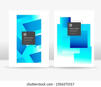 The abstract colorful gradient composition poster template