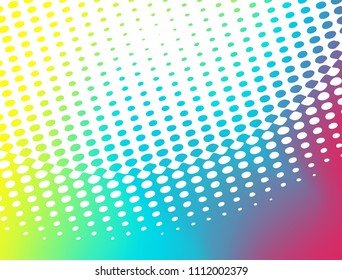 Abstract colorful gradient with dots Background