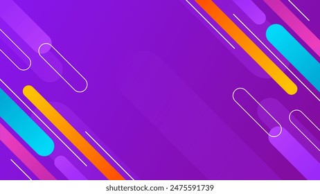 Abstrakter farbiger dynamischer Farbverlaufshintergrund. In: Modern Geometric Bildschirmhintergrunds. Schönes Vektorgrafik-Design für Vorlagen, Banner, Cover, Web, Seiten und andere