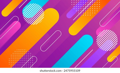 Abstract colorful gradient dynamic background. Modern geometric wallpapers. Beautiful vector design for templates, banners, covers, websites, pages, and others