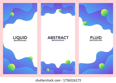 Abstract colorful gradient flow shapes flyer poster background