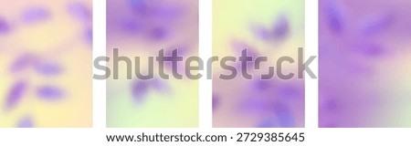 Abstract colorful gradient flower cover design with minimalist blurred texture for spring or summer.