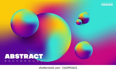 abstract colorful gradient fluid background. vector illustration