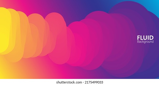 Abstract colorful gradient. Fluid background. Dynamic 3d flow wave. Fluid abstract design. Liquid color.