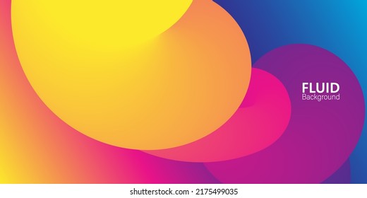 Abstract colorful gradient. Fluid background. Dynamic 3d flow wave. Fluid abstract design. Liquid color.