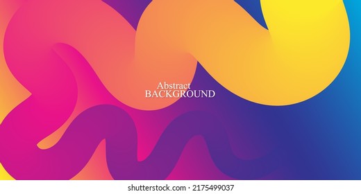 Abstract colorful gradient. Fluid background. Dynamic 3d flow wave. Fluid abstract design. Liquid color.