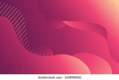Abstract colorful gradient  fluid geometric background.